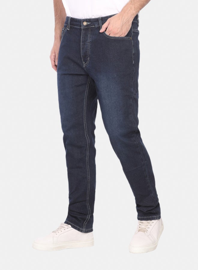 Tom Ford Men’s Slim Straight Fit Jeans – Mid Rise, Modern Casual Pants - Dark Blue - Image 1